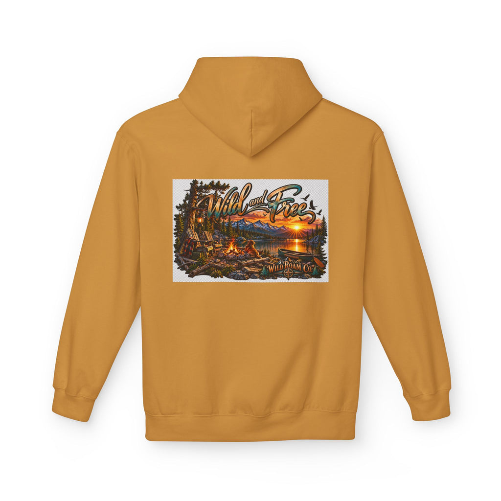 Wild & Free Camping Hoodie — 'Wild & Free to Roam' Outdoor Adventure Pullover