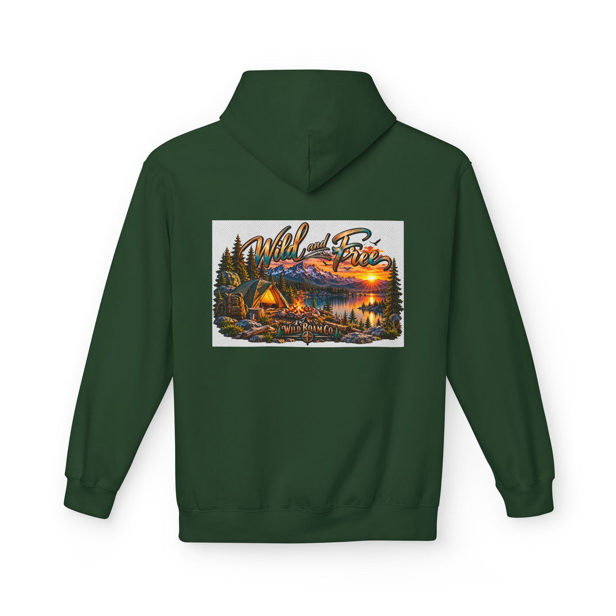 Wild Roam Co— "Wild & Free to Roam" Camping Graphic Hoodie