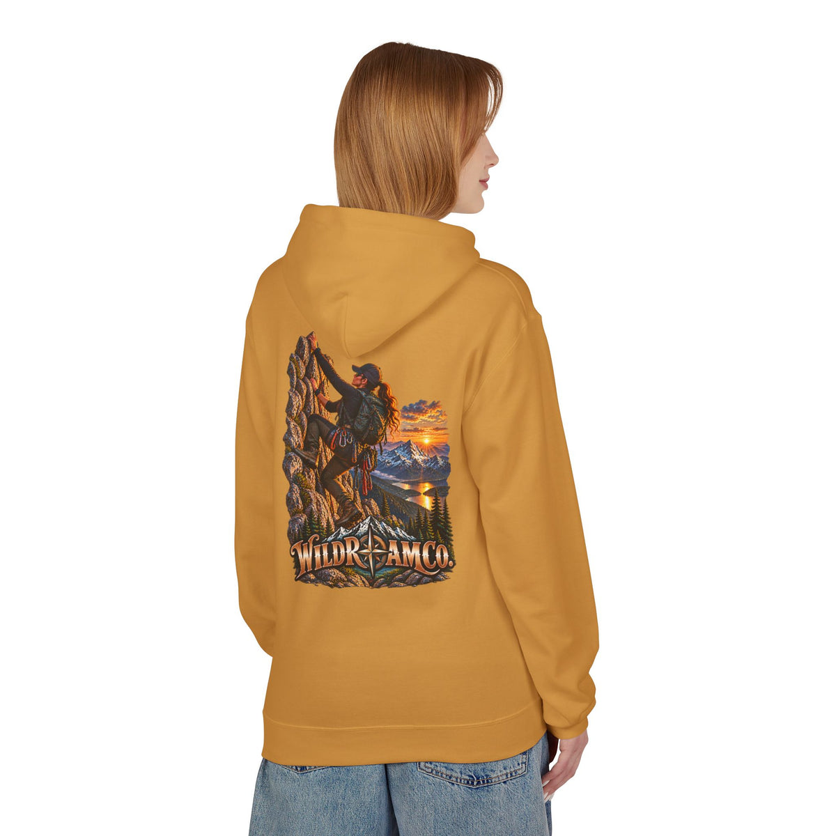 Women's Wild Roam Co. Climber Hoodie — Outdoor Adventure Graphic Pullover