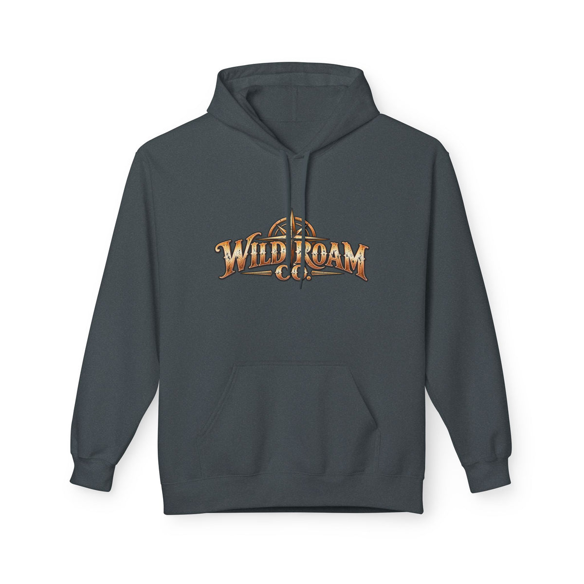 Wild Roam Co Hoodie--Surf Sunset Graphic Hoodie (Beach Sunset Surf Shack Design)