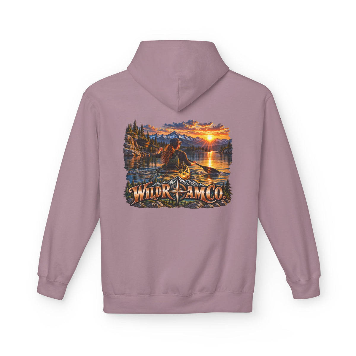 Wild Roam Co. Women's Sunset Kayak Hoodie — Outdoor Adventure Pullover