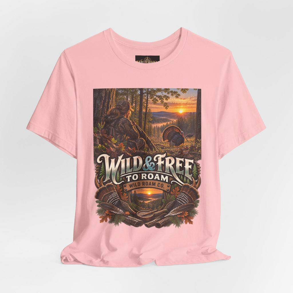 Women's Wild & Free To Roam T-Shirt — Outdoor Adventure Nature Graphic Tee