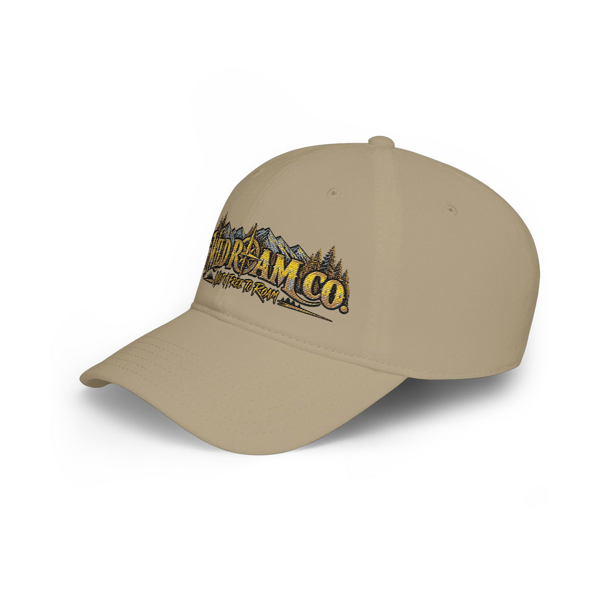 Wild Dream Co. Embroidered Baseball Cap — Adventure Logo Low Profile Hat