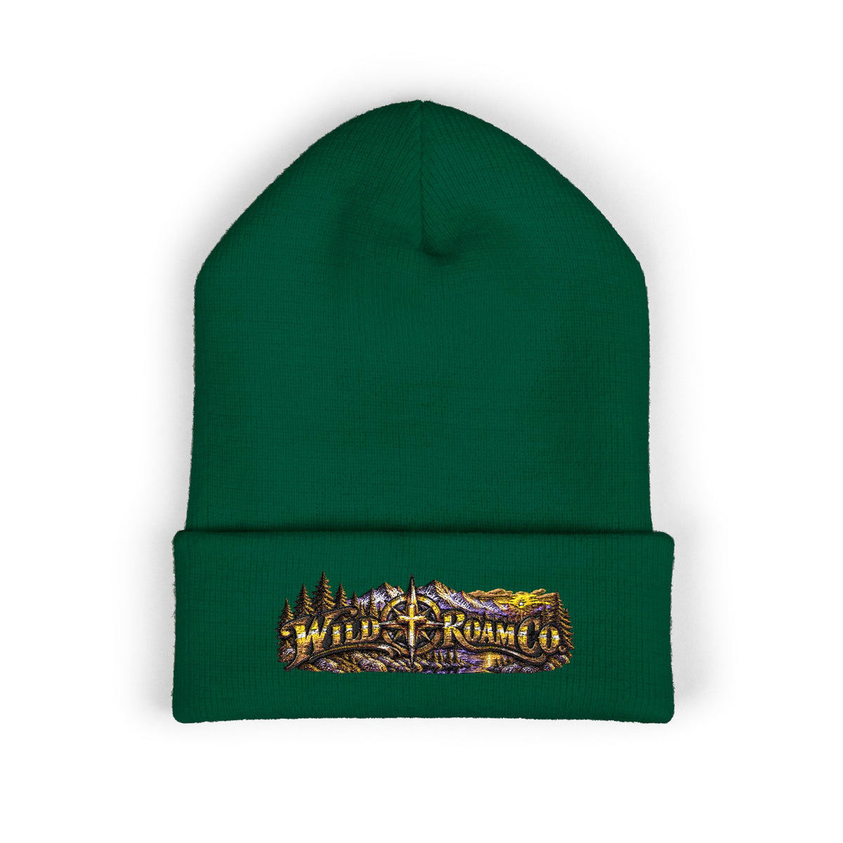 Wild & Free Embroidered Cuffed Beanie