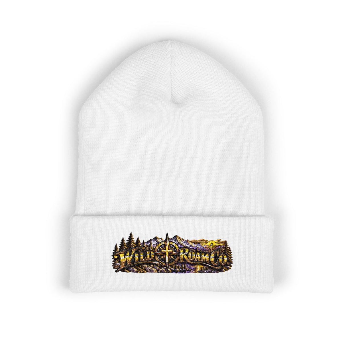 Wild & Free Embroidered Cuffed Beanie
