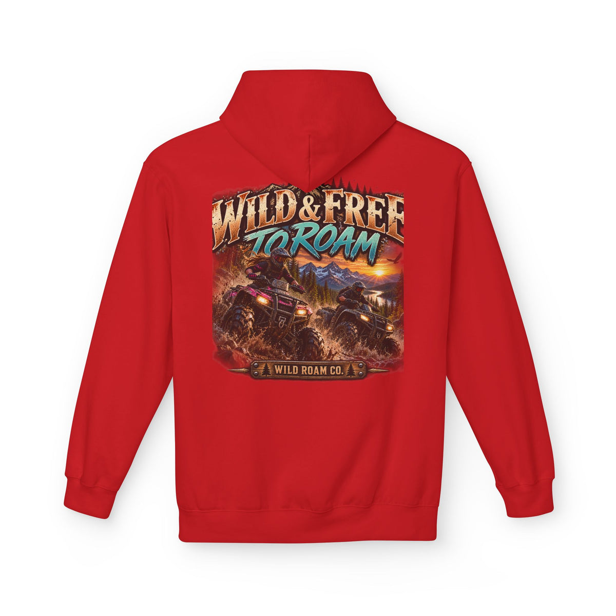 Wild & Free to Roam Hoodie — Off‑Road Adventure Graphic Hoodie