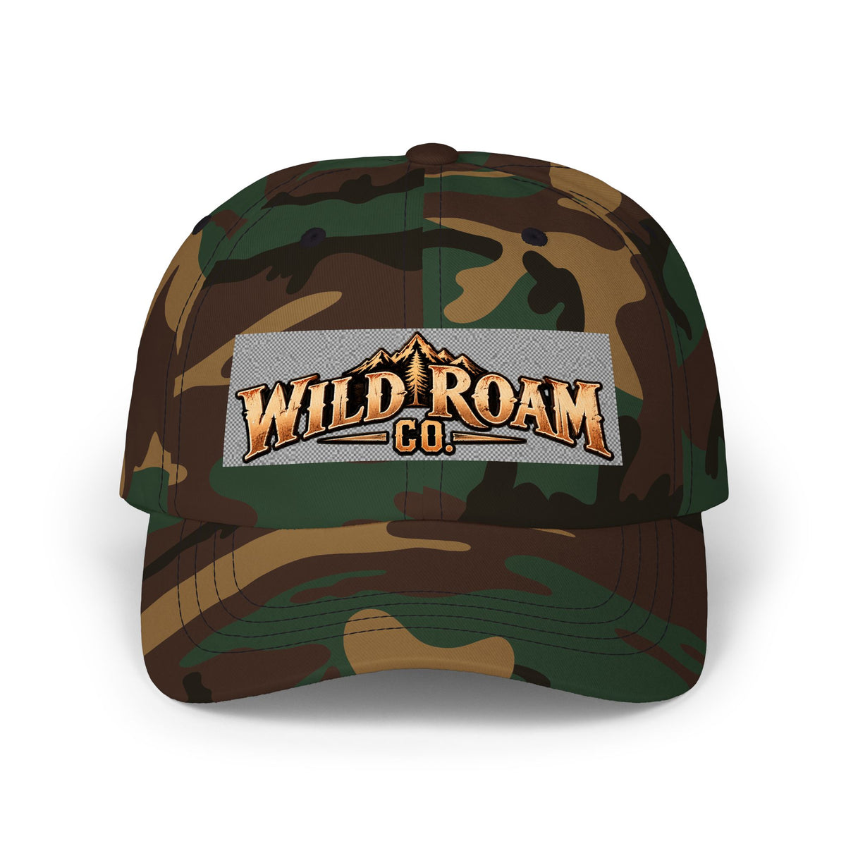 Wild Roam Co. Classic Dad Cap — Outdoor Adventure Embroidered Hat