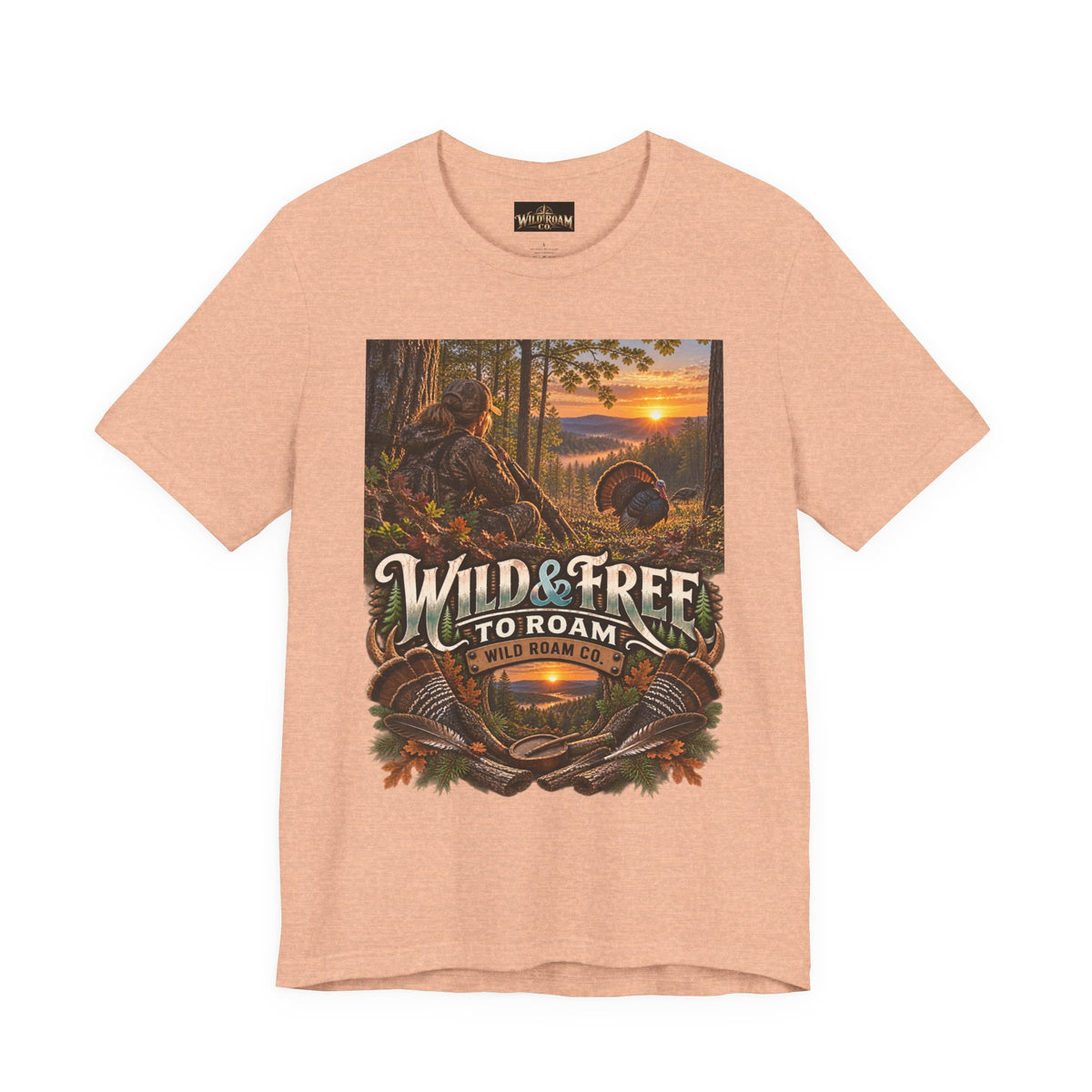 Women's Wild & Free To Roam T-Shirt — Outdoor Adventure Nature Graphic Tee