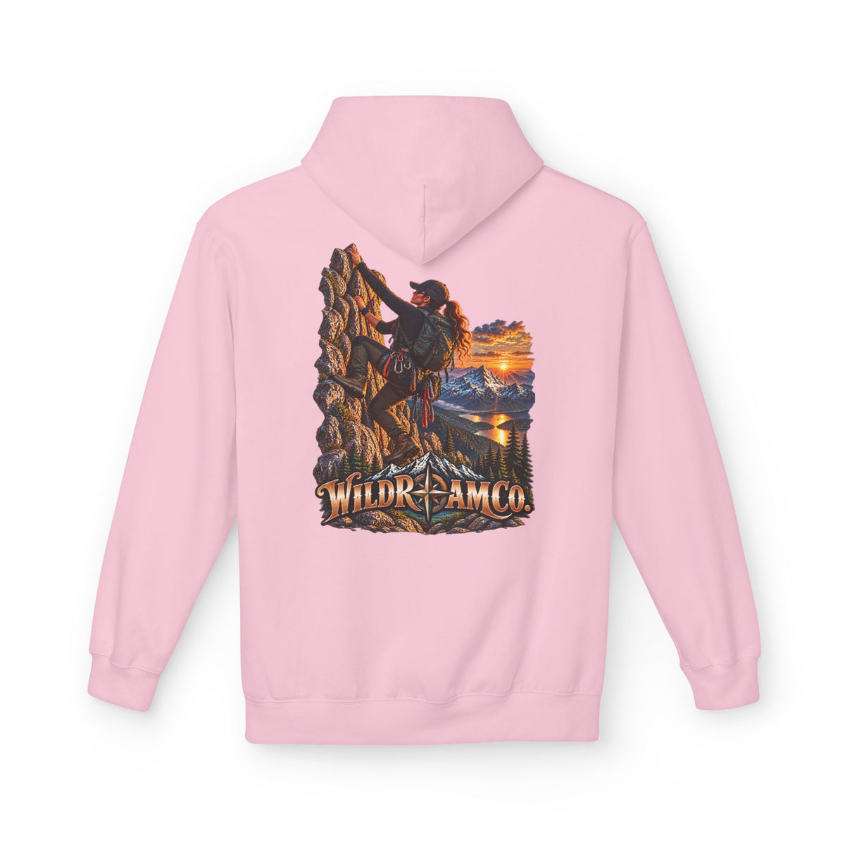 Women's Wild Roam Co. Climber Hoodie — Outdoor Adventure Graphic Pullover