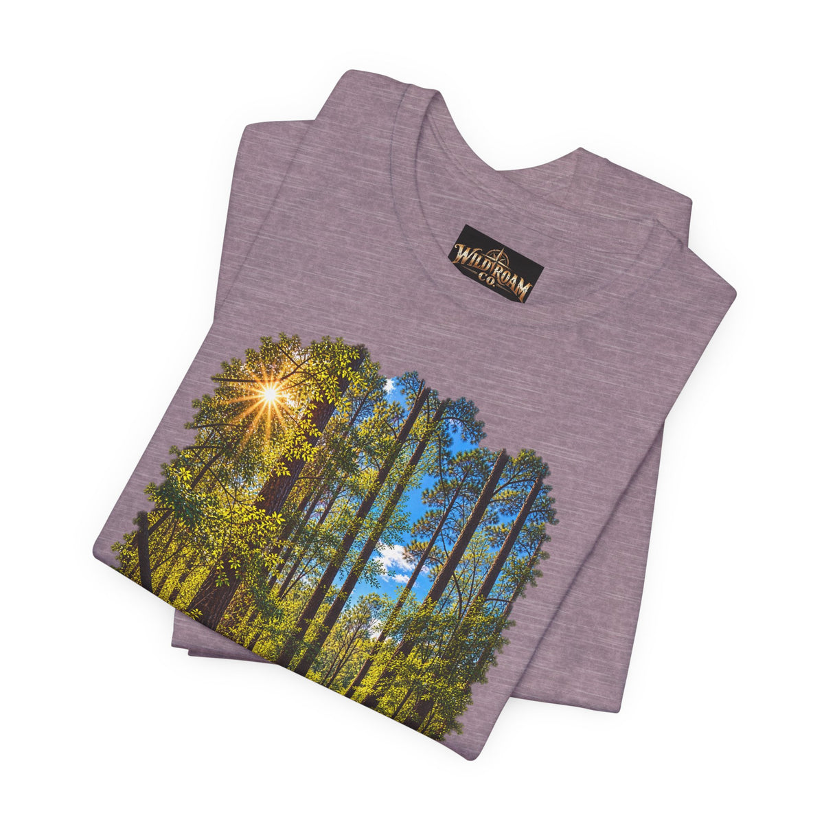Wild Roam Co Unisex Tee--Matt 7:14 Forest Path
