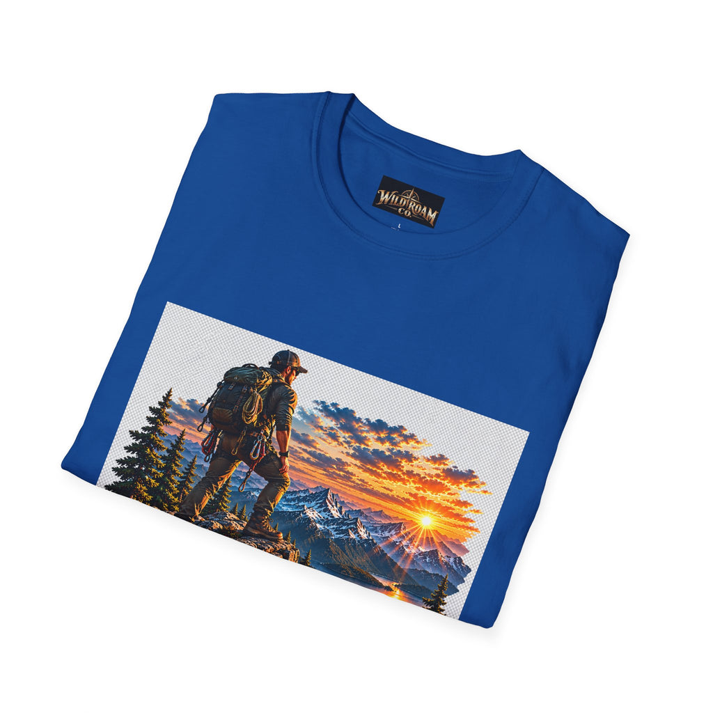 Men's Peak Sunset Graphic Tee--Wild Roam Co Mountain Sunset Tee