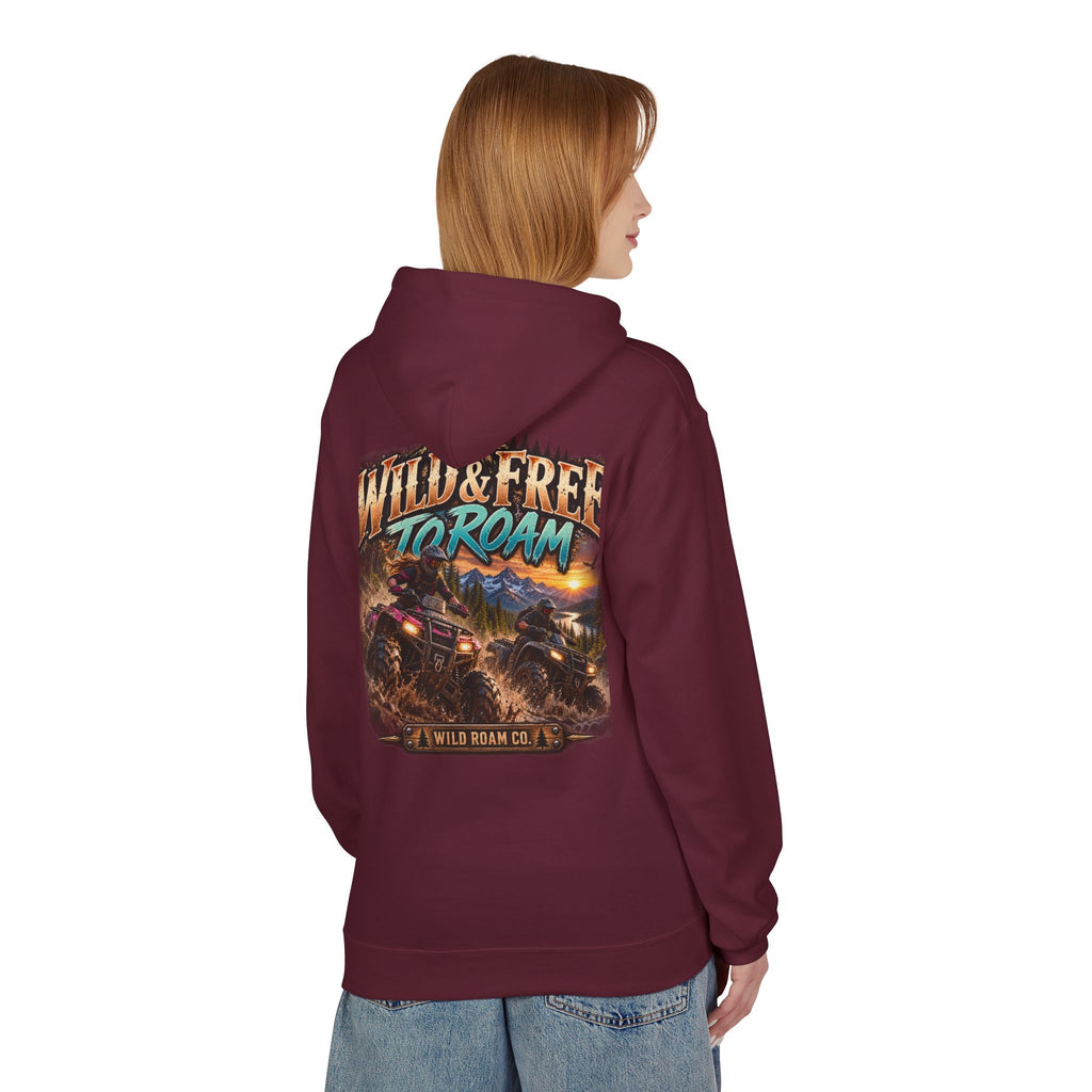 Wild & Free to Roam Hoodie — Off‑Road Adventure Graphic Hoodie