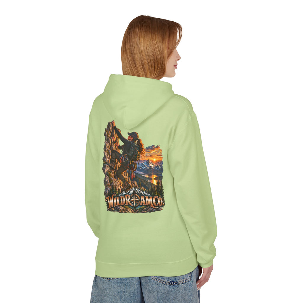 Women's Wild Roam Co. Climber Hoodie — Outdoor Adventure Graphic Pullover