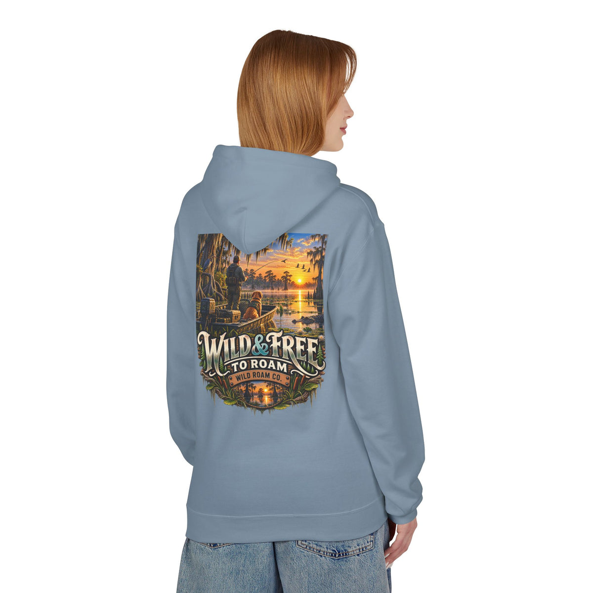 Wild & Free Hoodie — Wild & Free To Roam Bayou Adventure Graphic Pullover