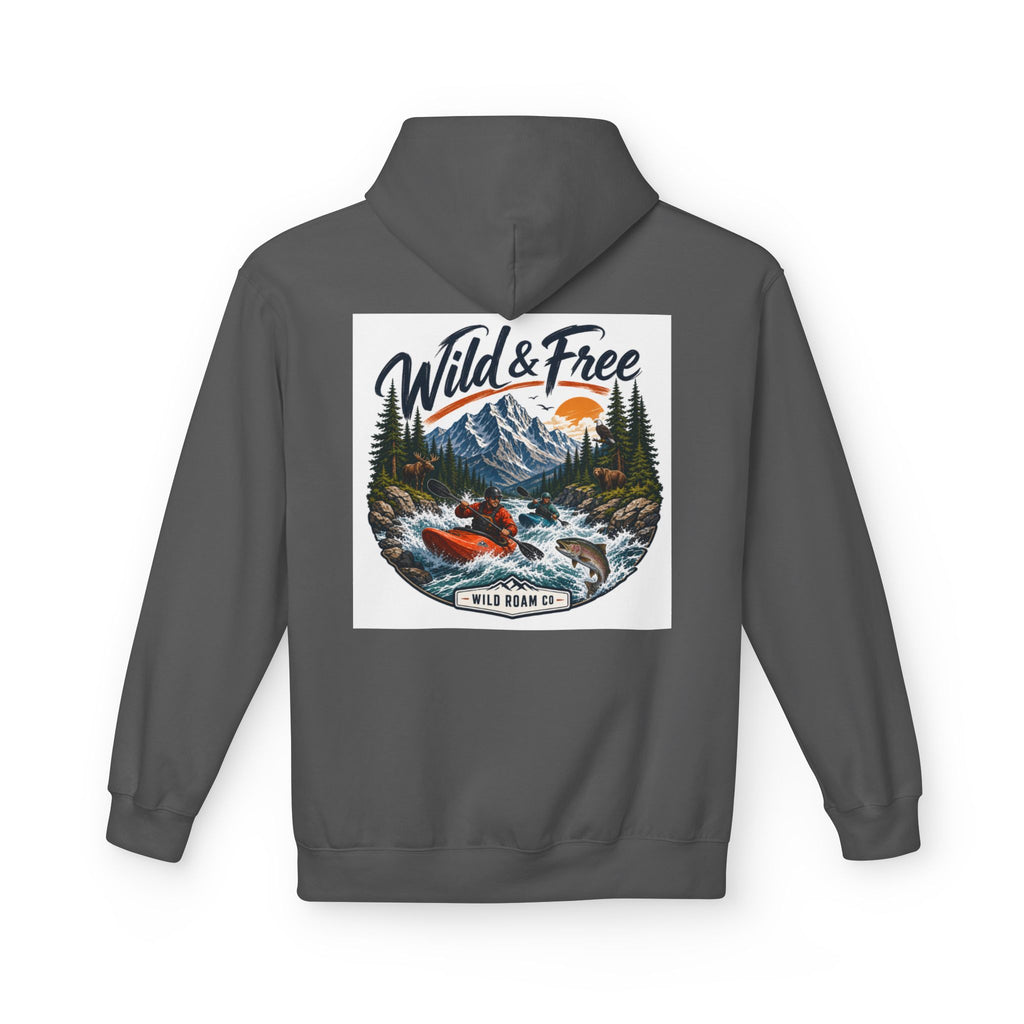 Wild & Free Kayaking Hoodie — Adventure Outdoor Graphic Pullover