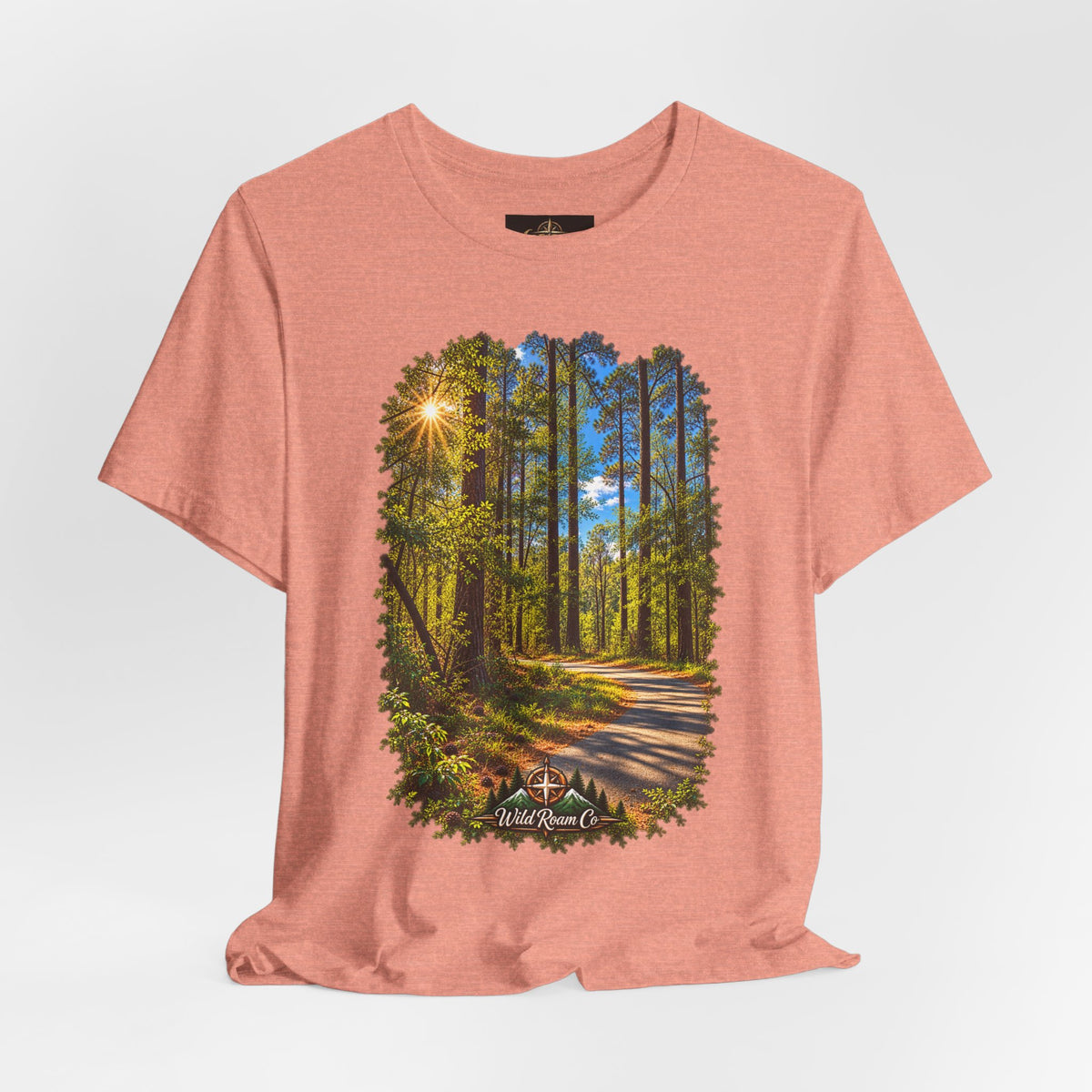 Wild Roam Co Unisex Tee--Matt 7:14 Forest Path