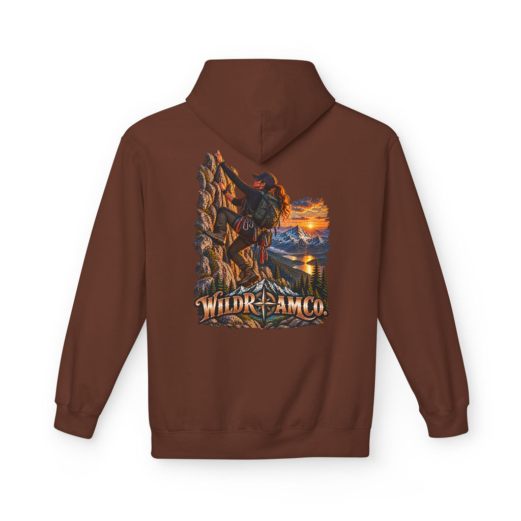Women's Wild Roam Co. Climber Hoodie — Outdoor Adventure Graphic Pullover