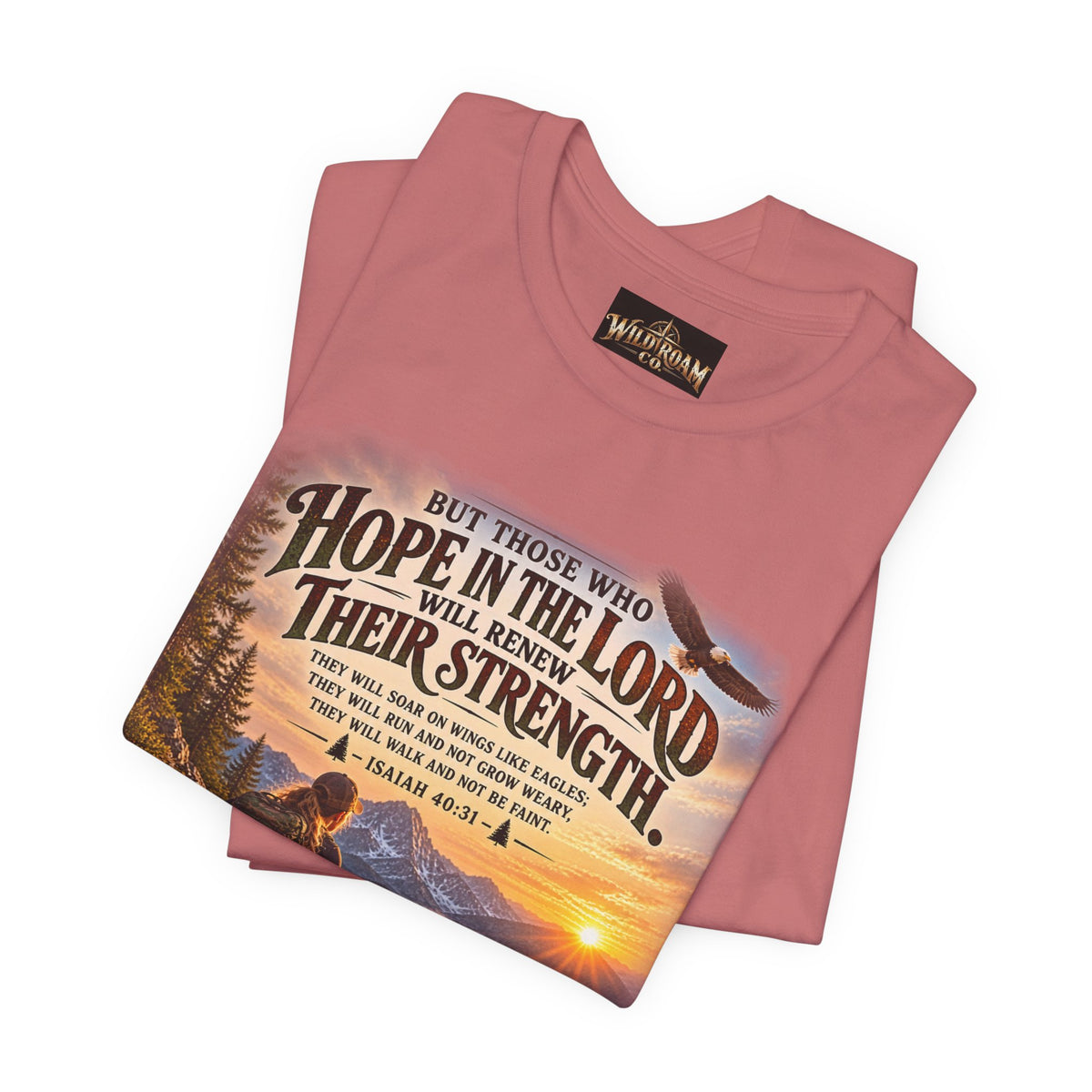 Women's Hope in the Lord T-Shirt — Isaiah 40:31 Christian Faith Tee