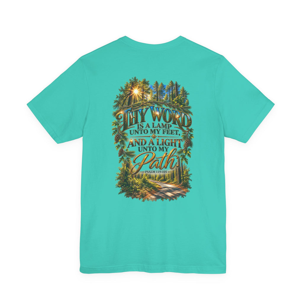 Wild Roam Co Unisex Tee-Psalms 119:105 Nature Path