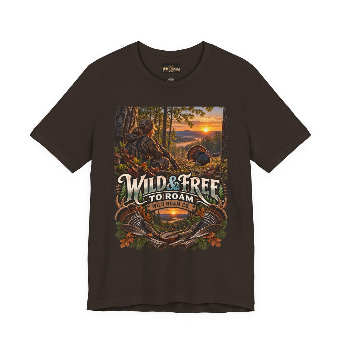 Women's Wild & Free To Roam T-Shirt — Outdoor Adventure Nature Graphic Tee
