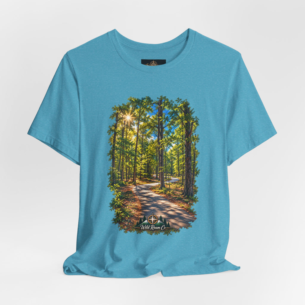 Wild Roam Co Unisex Tee-Psalms 119:105 Nature Path