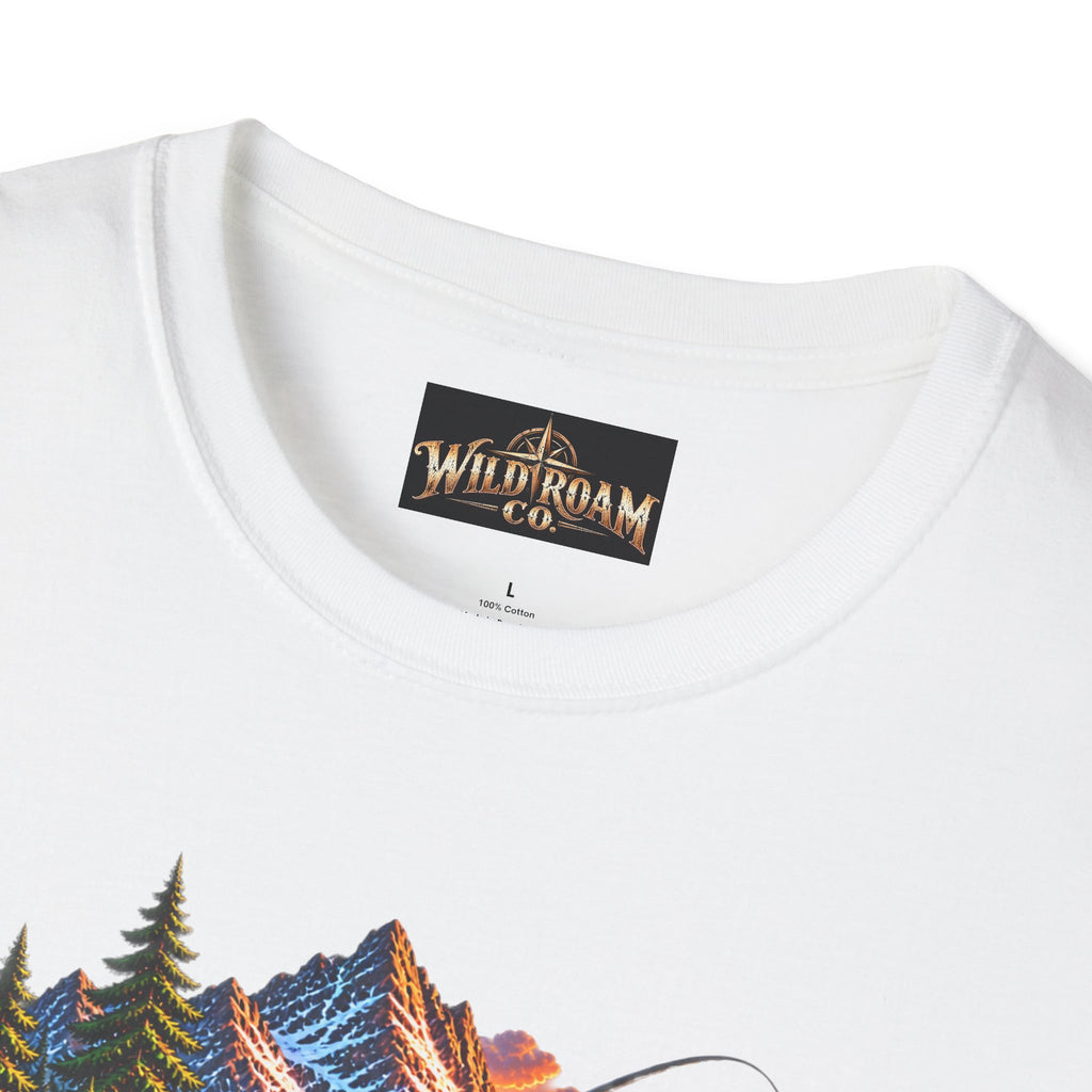 Nature Camping T-Shirt — Mountain Sunset  Lake Scene