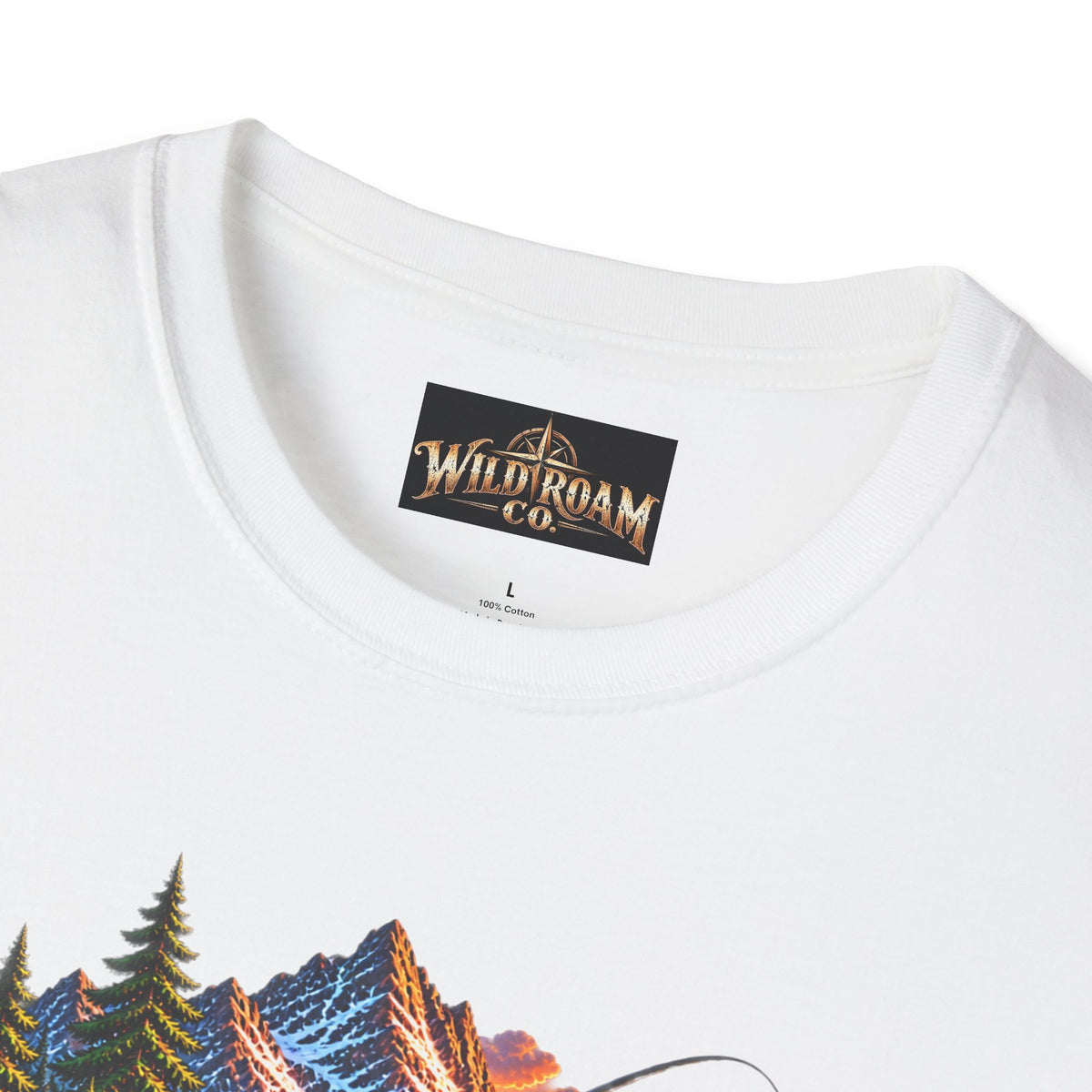 Nature Camping T-Shirt — Mountain Sunset  Lake Scene