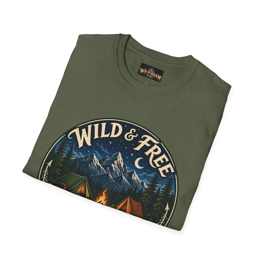 Wild & Free To Roam Camping T-Shirt