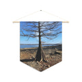Cypress Tree Lakeshore Pennant - Scenic Nature Wall Banner