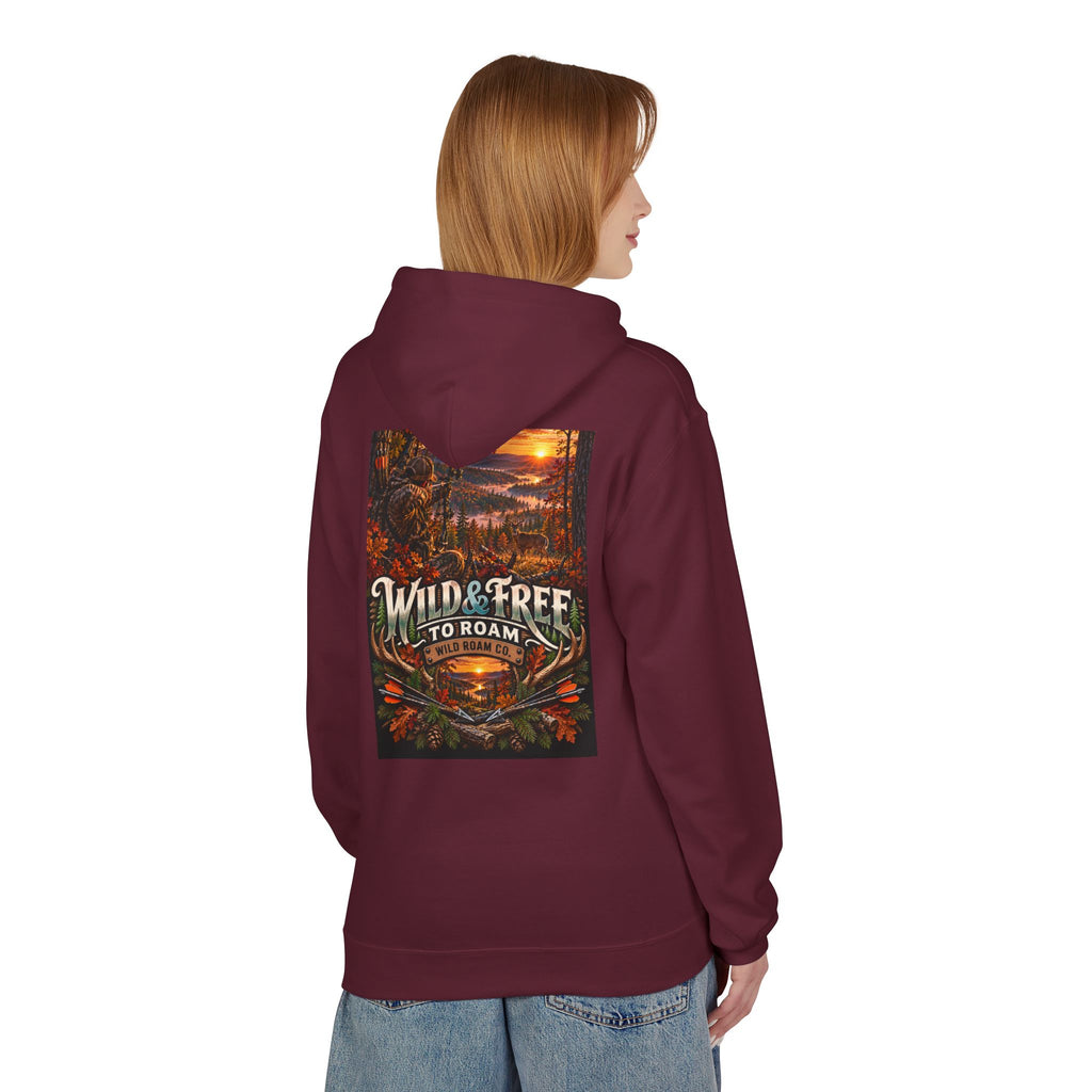 Wild & Free Hoodie — 'Wild & Free To Roam' Outdoor Bow Adventure Pullover