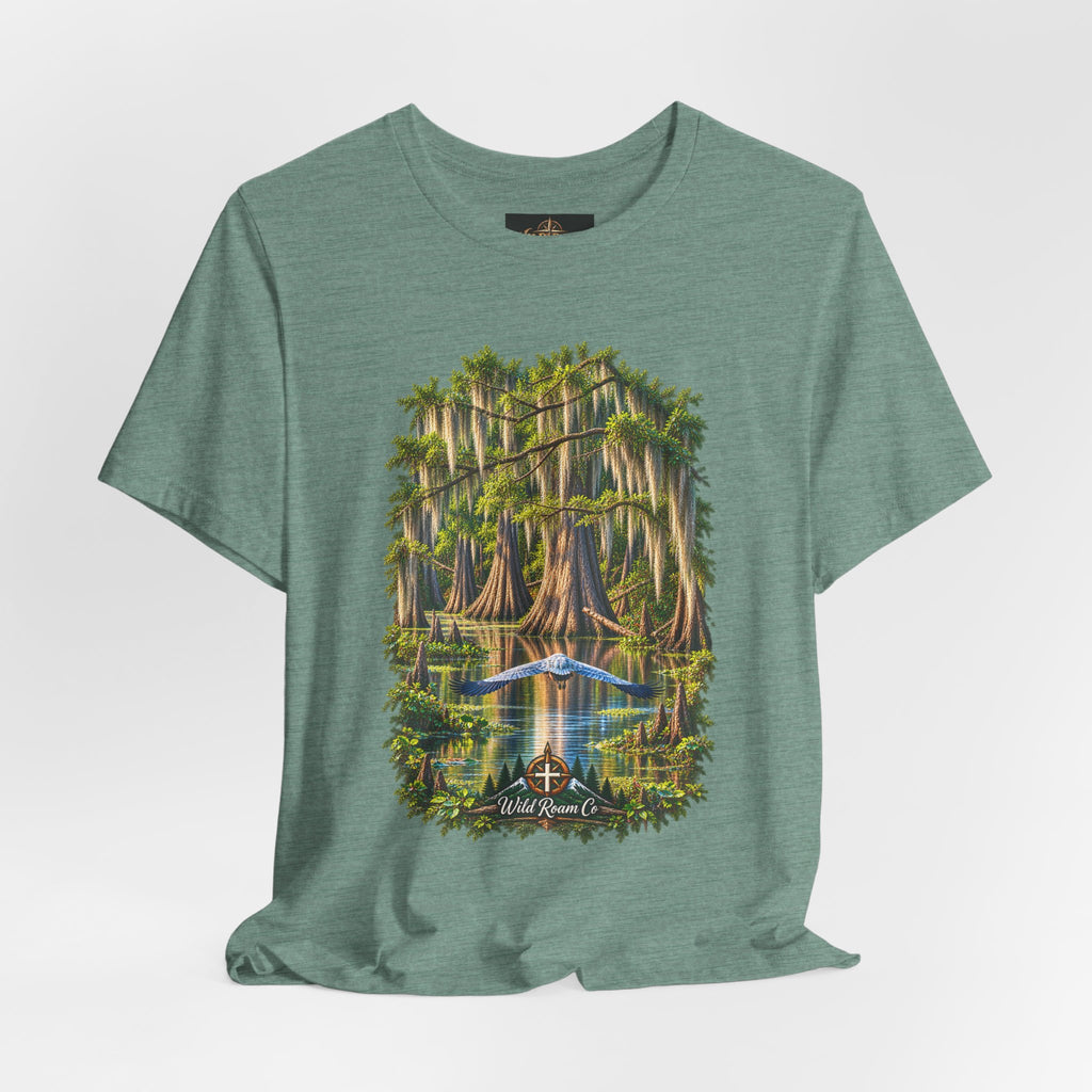 Wild Roam Co Unisex Tee-- Isaiah 40:31 Bayou Bird