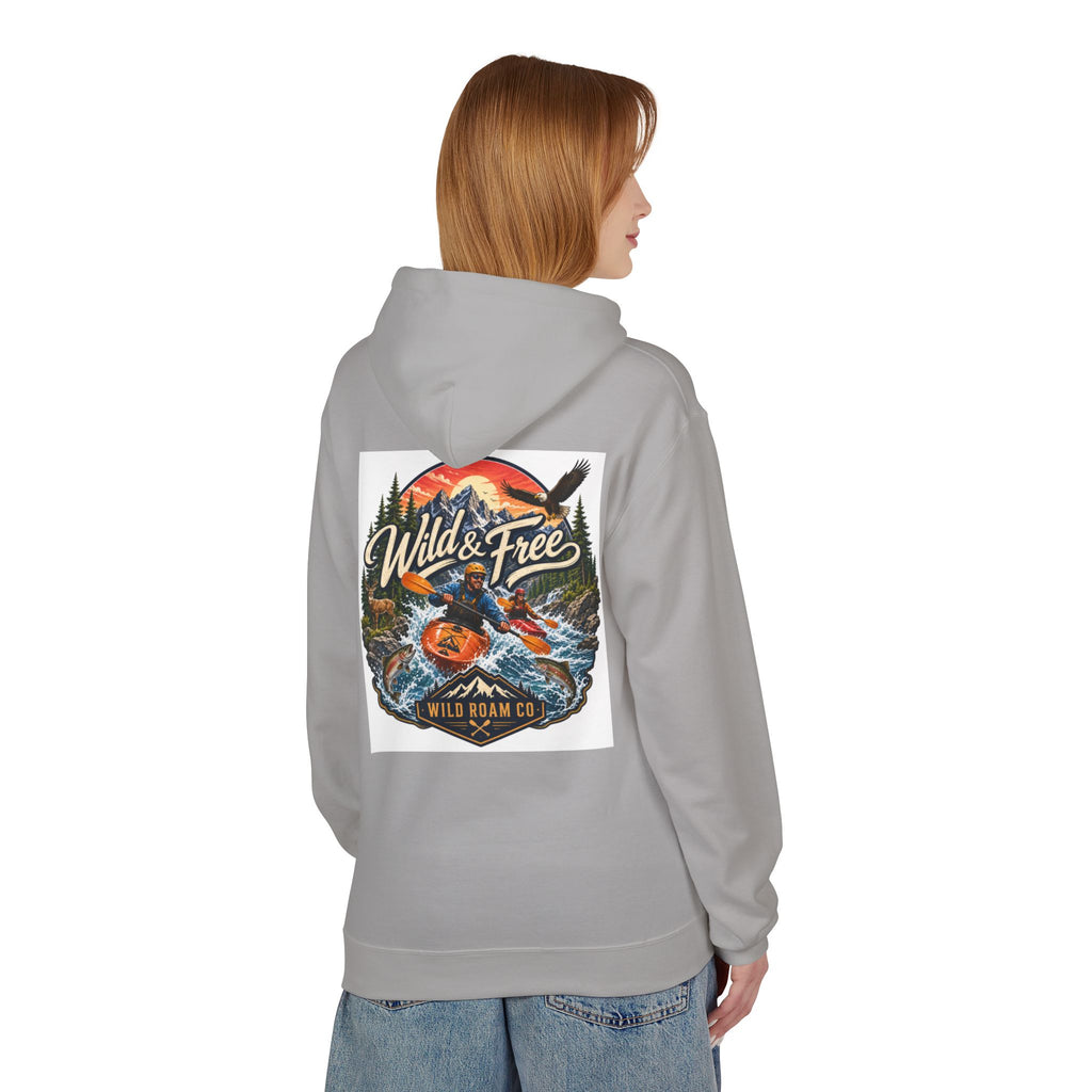 Hoodie — "Wild & Free" Kayak Adventure Pullover