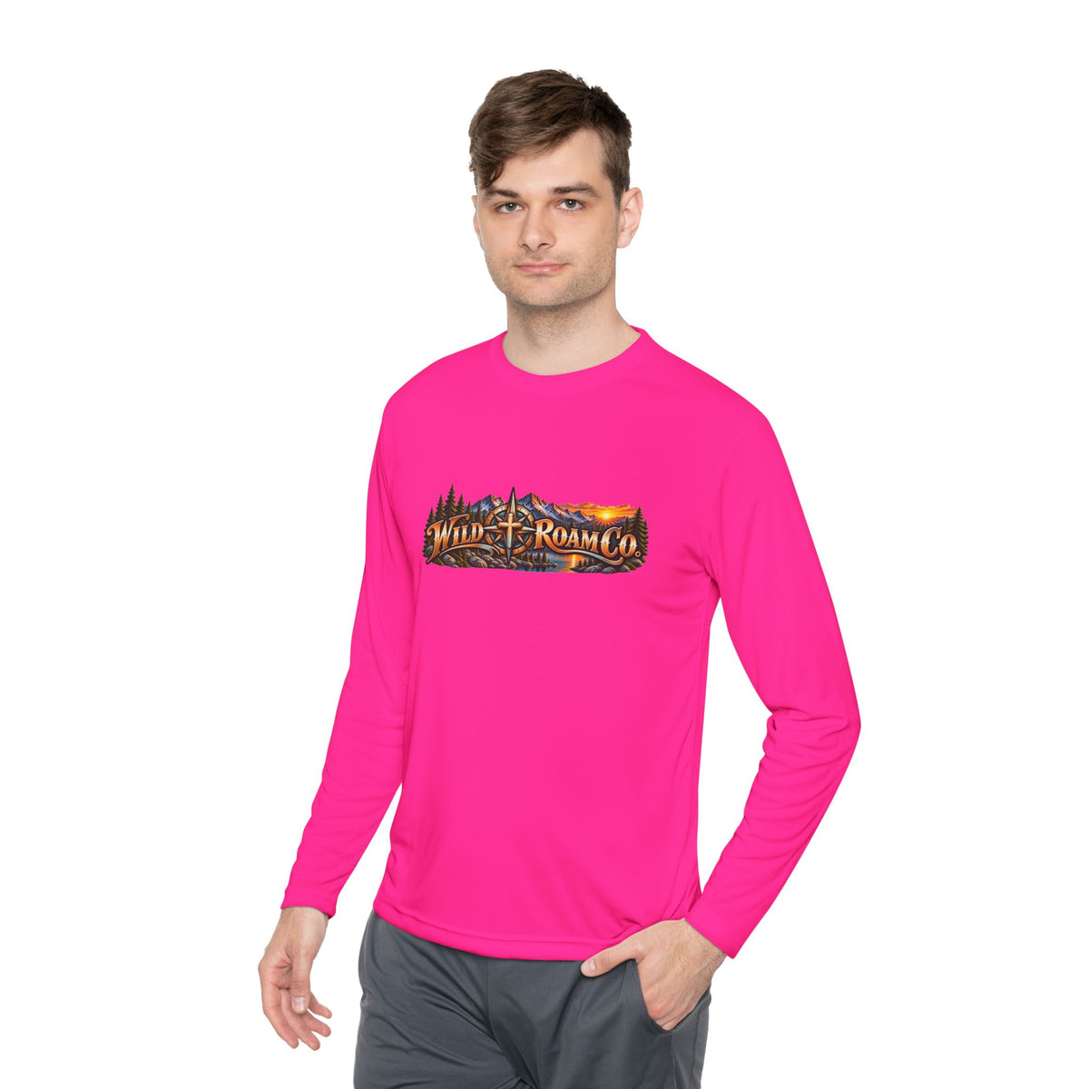 Men's Wild Roam Co. Faith Logo Scene Long Sleeve Tee