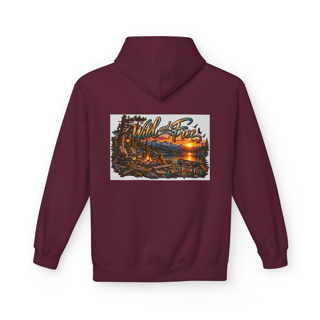 Wild & Free Camping Hoodie — 'Wild & Free to Roam' Outdoor Adventure Pullover