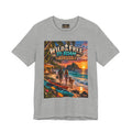 Wild & Free to Roam Beach T-Shirt — Sunset Surf Adventure Tee