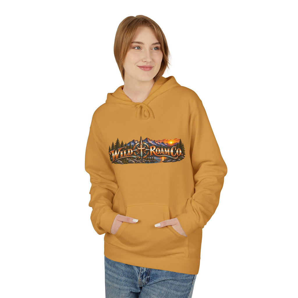 Hoodie - "Wild & Free to Roam" Ocean Angler Adventure Pullover