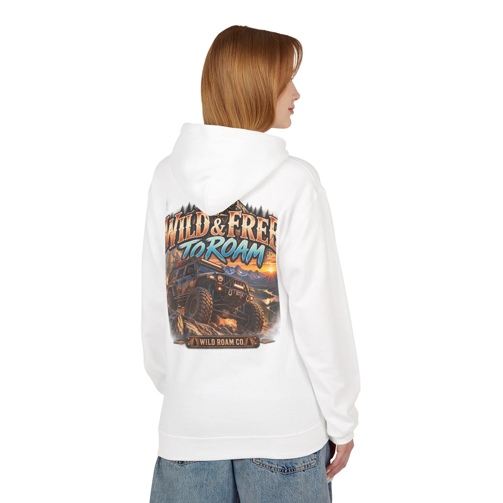 Roam Wild Off‑Road Hoodie – "Wild & Free to Roam" 4x4 Adventure Pullover