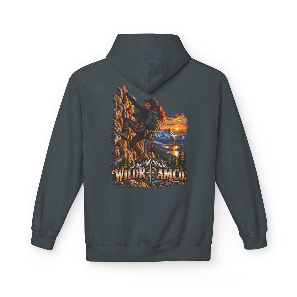 Women's Wild Roam Co. Climber Hoodie — Outdoor Adventure Graphic Pullover