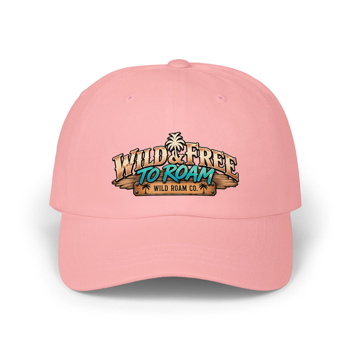 Dad Cap - "Wild & Free to Roam" Embroidered Outdoor Adventure Hat