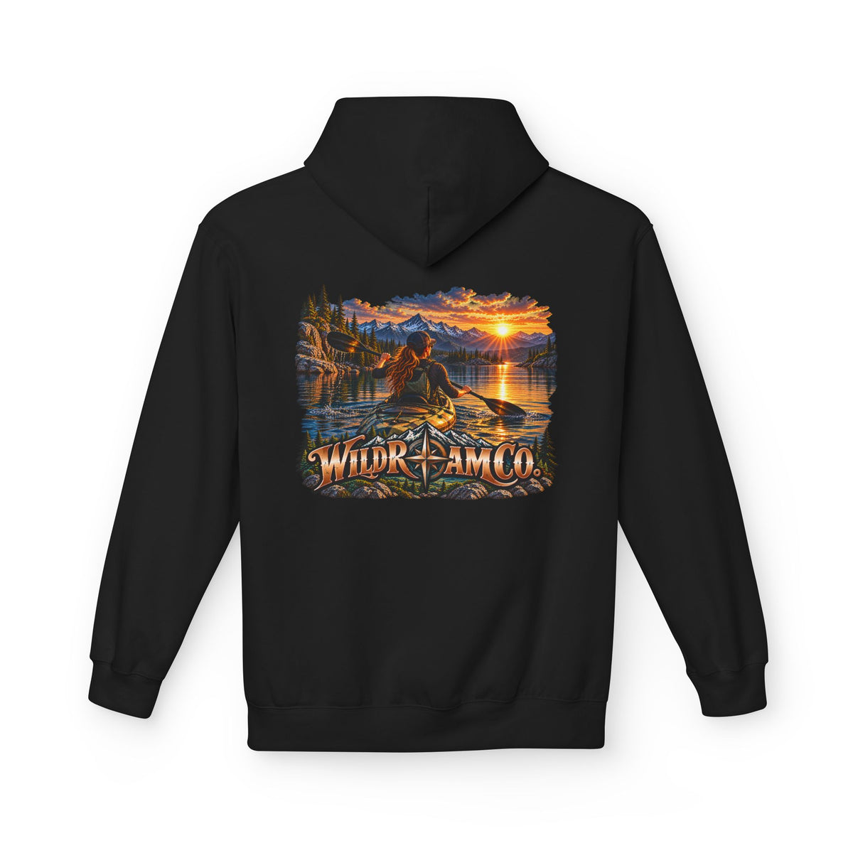 Wild Roam Co. Women's Sunset Kayak Hoodie — Outdoor Adventure Pullover