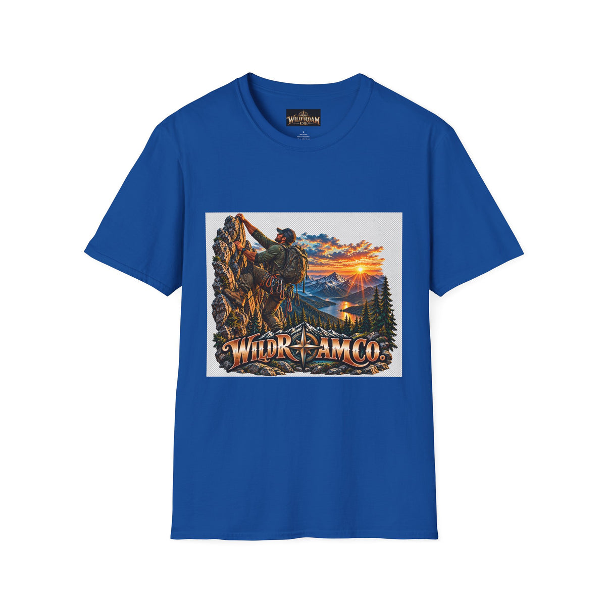 Men's Climber Adventure Graphic T-Shirt — Wild Roam Co. Mountain Climbing Tee