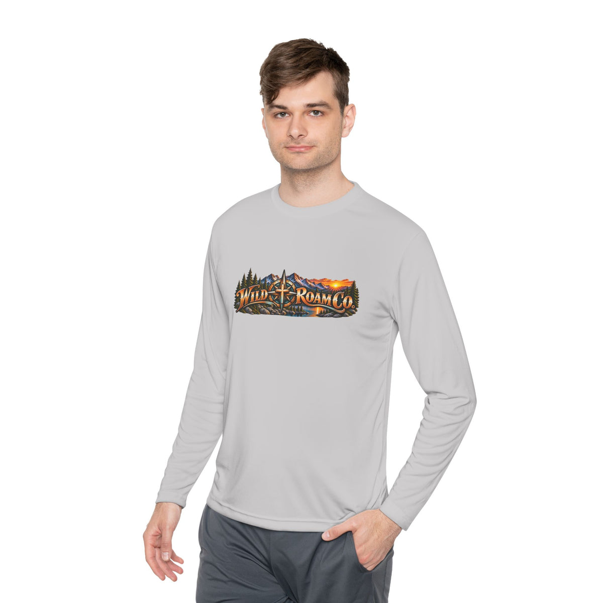 Men's Wild Roam Co. Faith Logo Scene Long Sleeve Tee