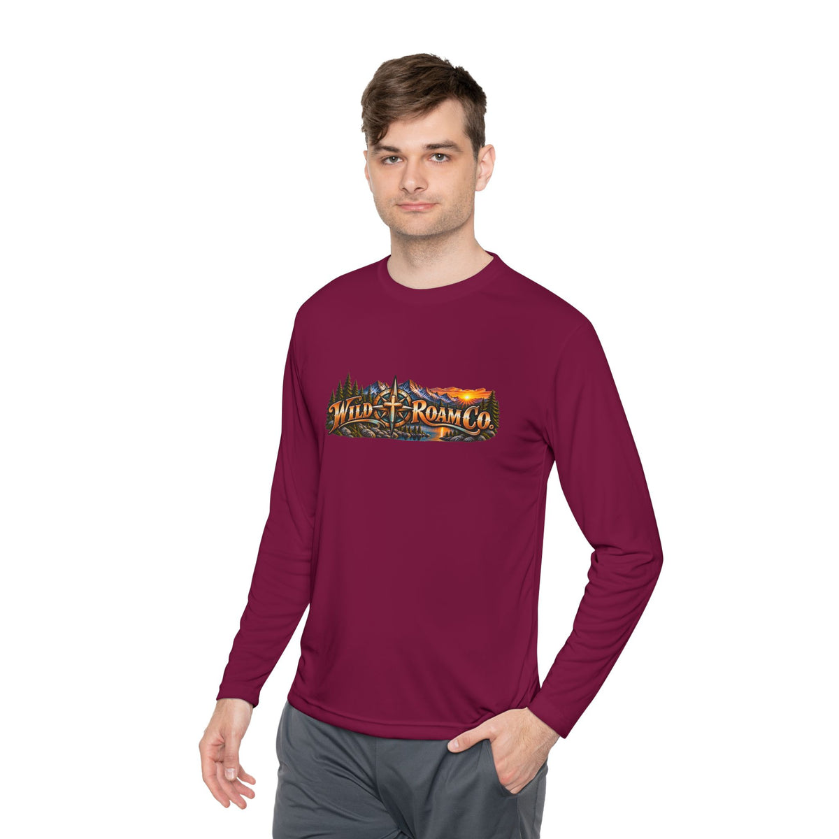 Men's Wild Roam Co. Faith Logo Scene Long Sleeve Tee