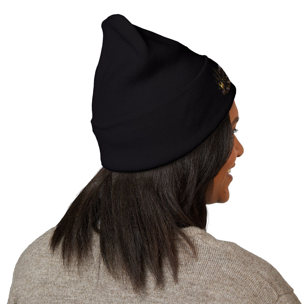Wild & Free Embroidered Cuffed Beanie