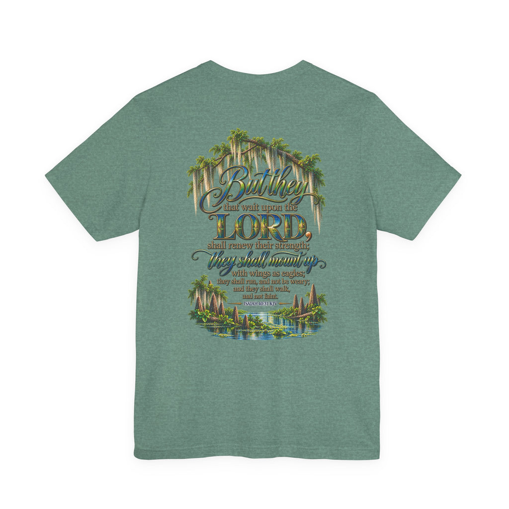 Wild Roam Co Unisex Tee-- Isaiah 40:31 Bayou Bird