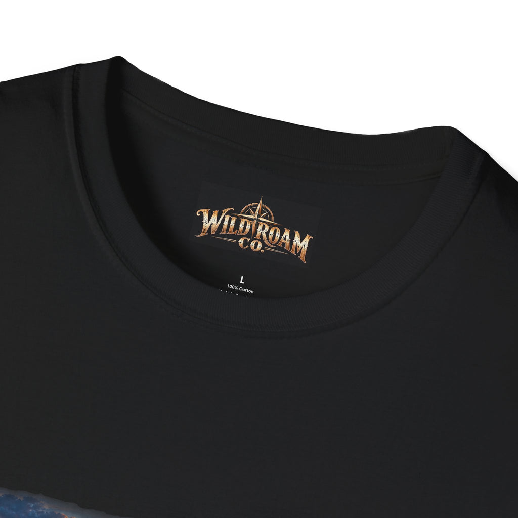 Men's T-Shirt — Wild Roam Co. Sunset Kayak Graphic Tee
