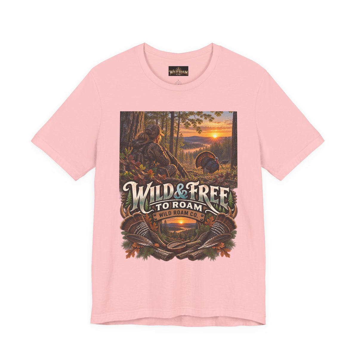 Women's Wild & Free To Roam T-Shirt — Outdoor Adventure Nature Graphic Tee