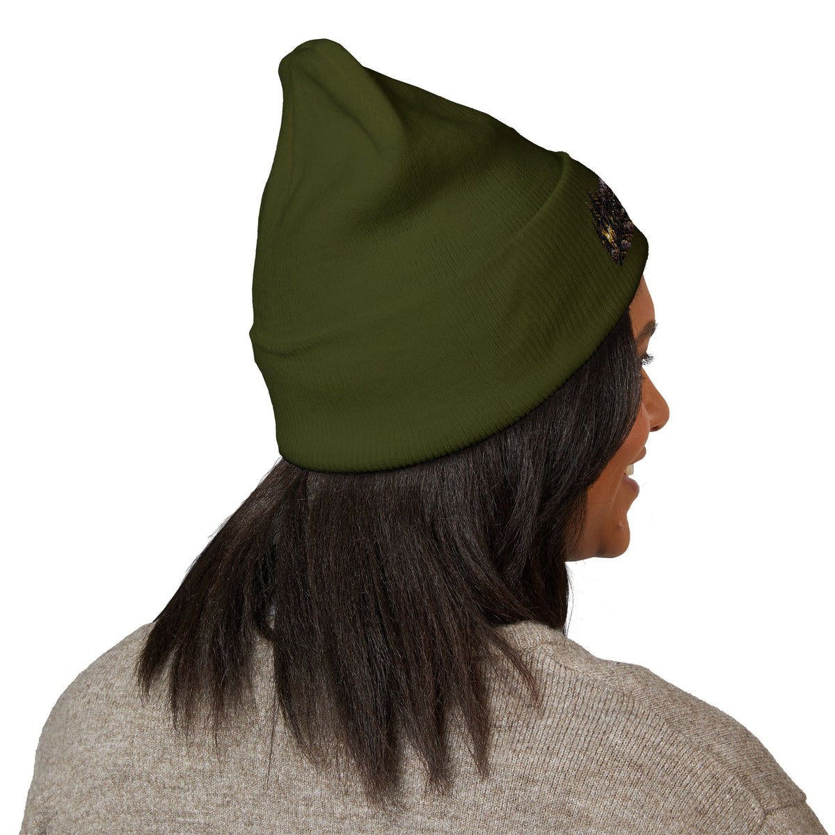 Wild & Free Embroidered Cuffed Beanie