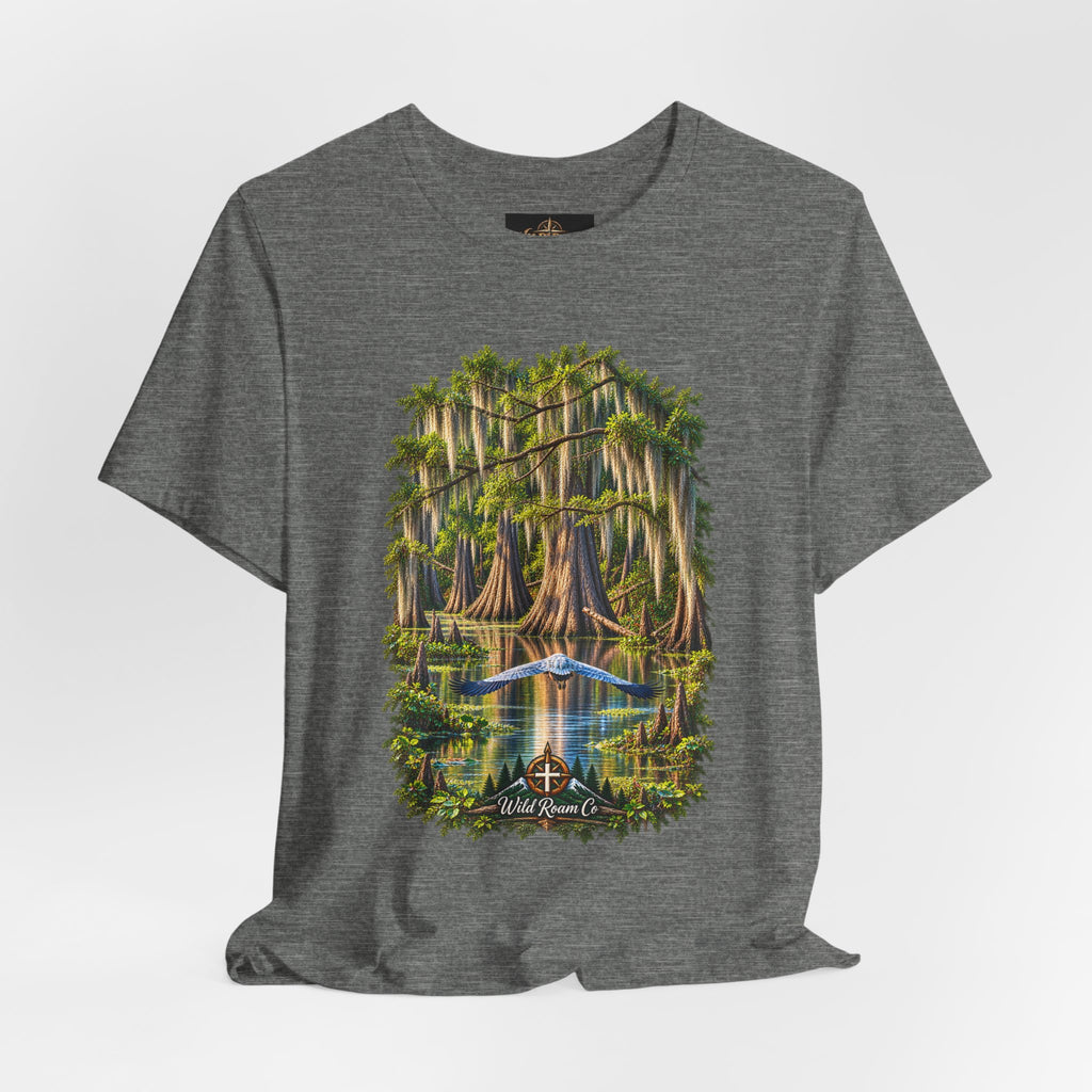 Wild Roam Co Unisex Tee-- Isaiah 40:31 Bayou Bird