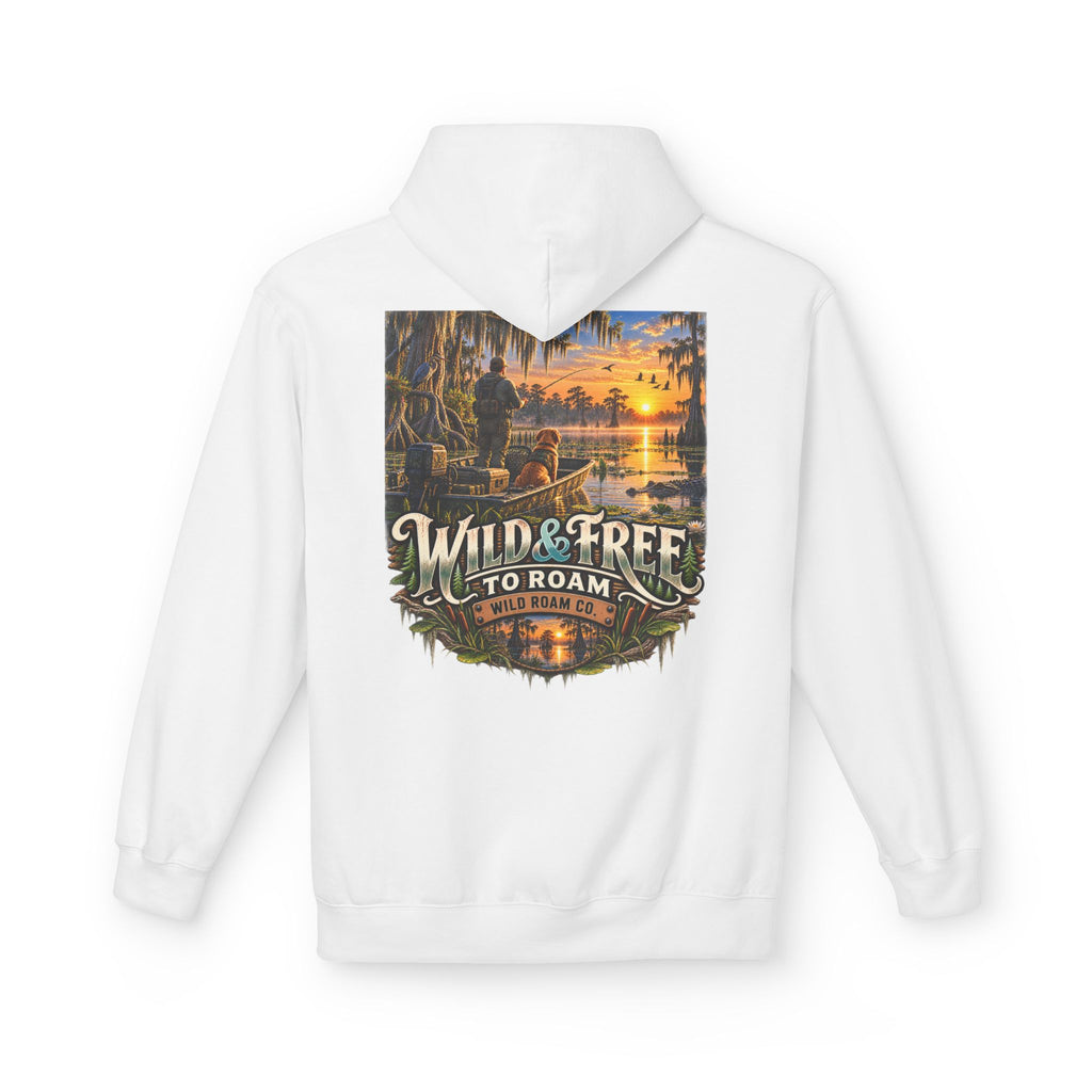 Wild & Free Hoodie — Wild & Free To Roam Bayou Adventure Graphic Pullover